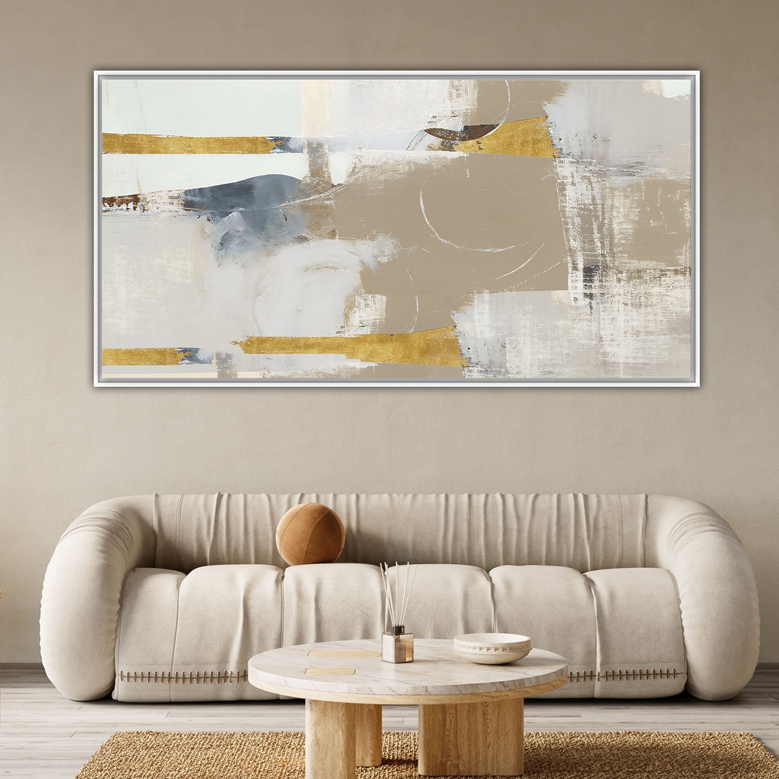 Quadro Moderno "Confini Dorati" - Playcolour Design Shop Online