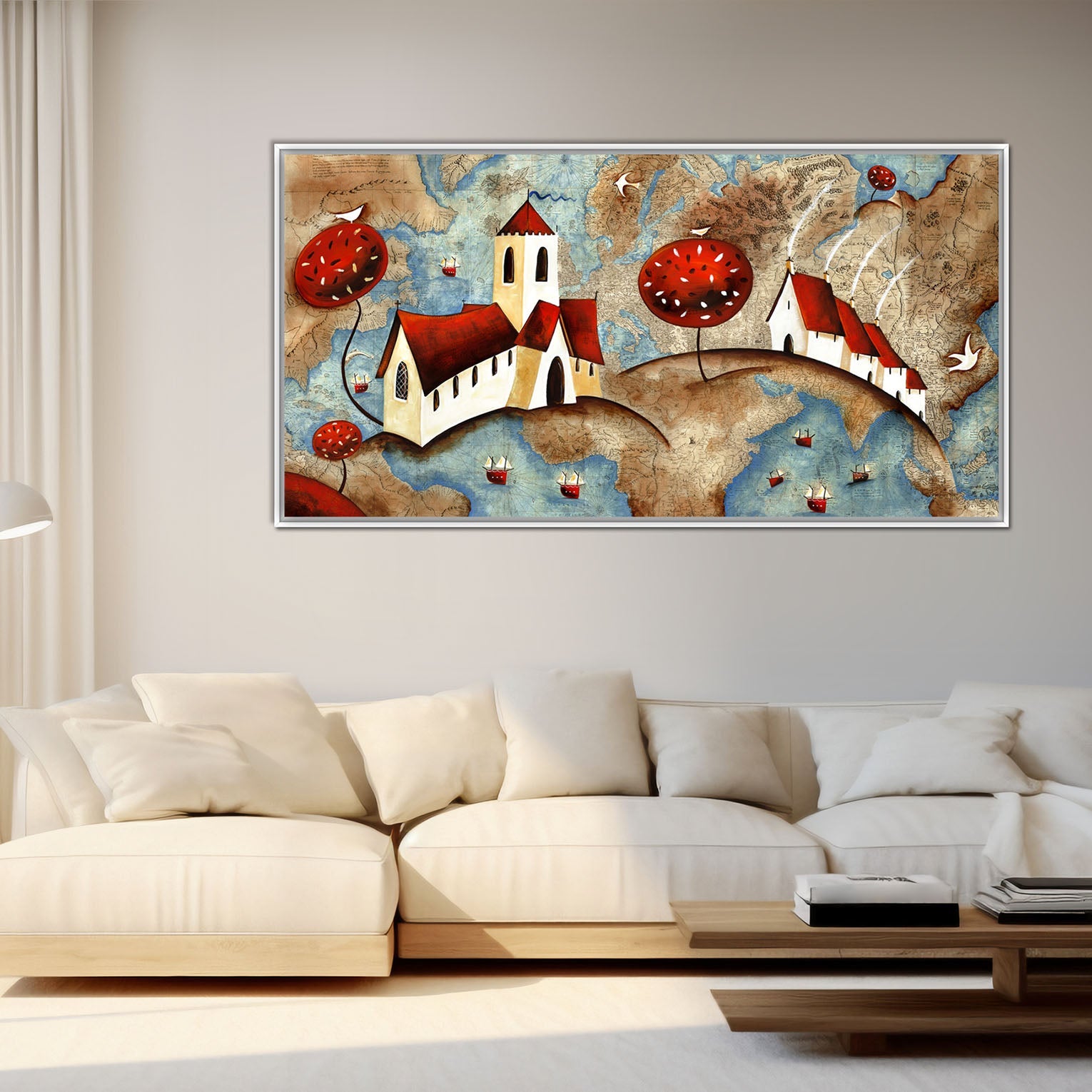 Quadro Moderno "I Due Mondi" - Playcolour Design Shop Online