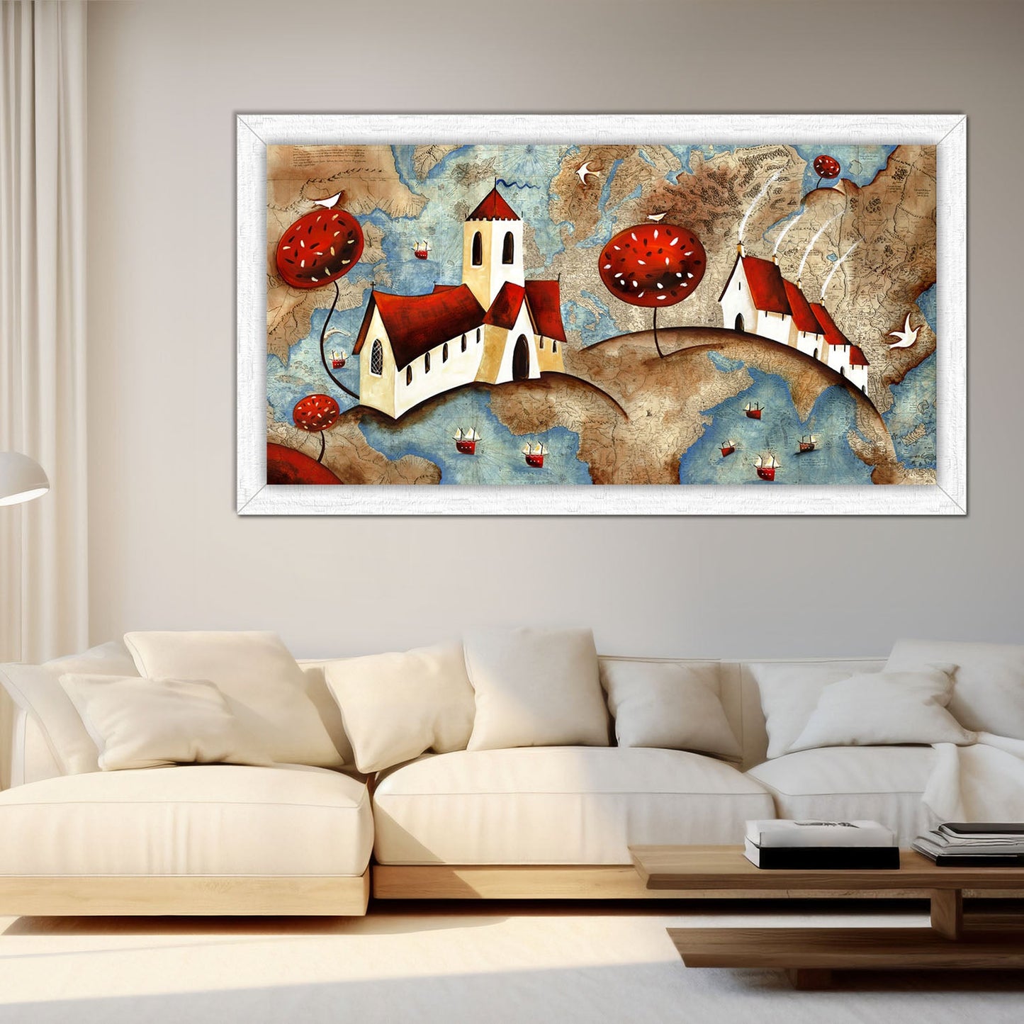 Quadro Moderno "I Due Mondi" - Playcolour Design Shop Online