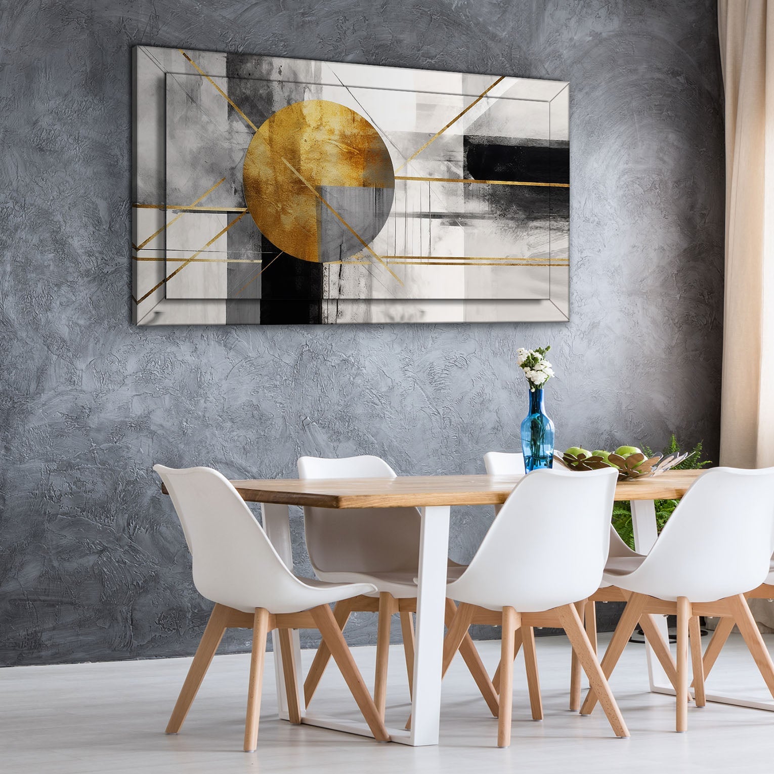 Quadro Moderno "Intersezioni Dorate" - Playcolour Design Shop Online