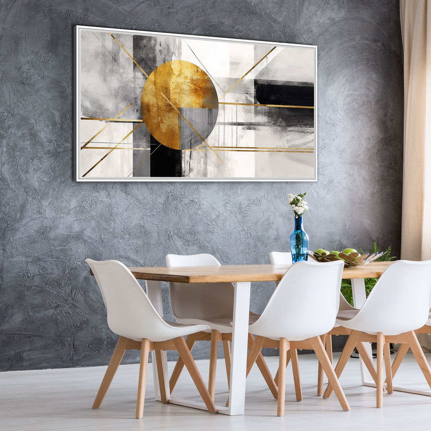 Quadro Moderno "Intersezioni Dorate" - Playcolour Design Shop Online