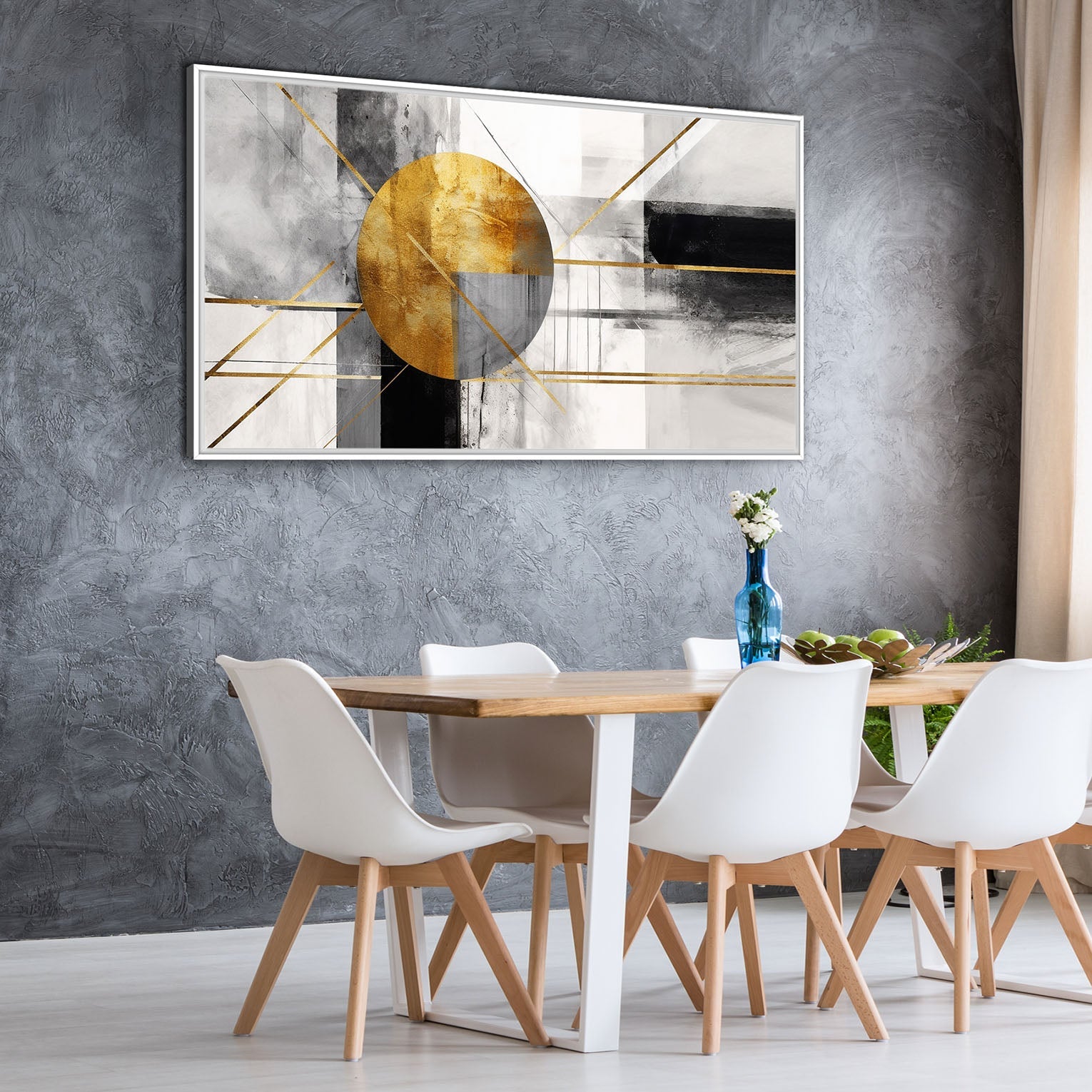 Quadro Moderno "Intersezioni Dorate" - Playcolour Design Shop Online