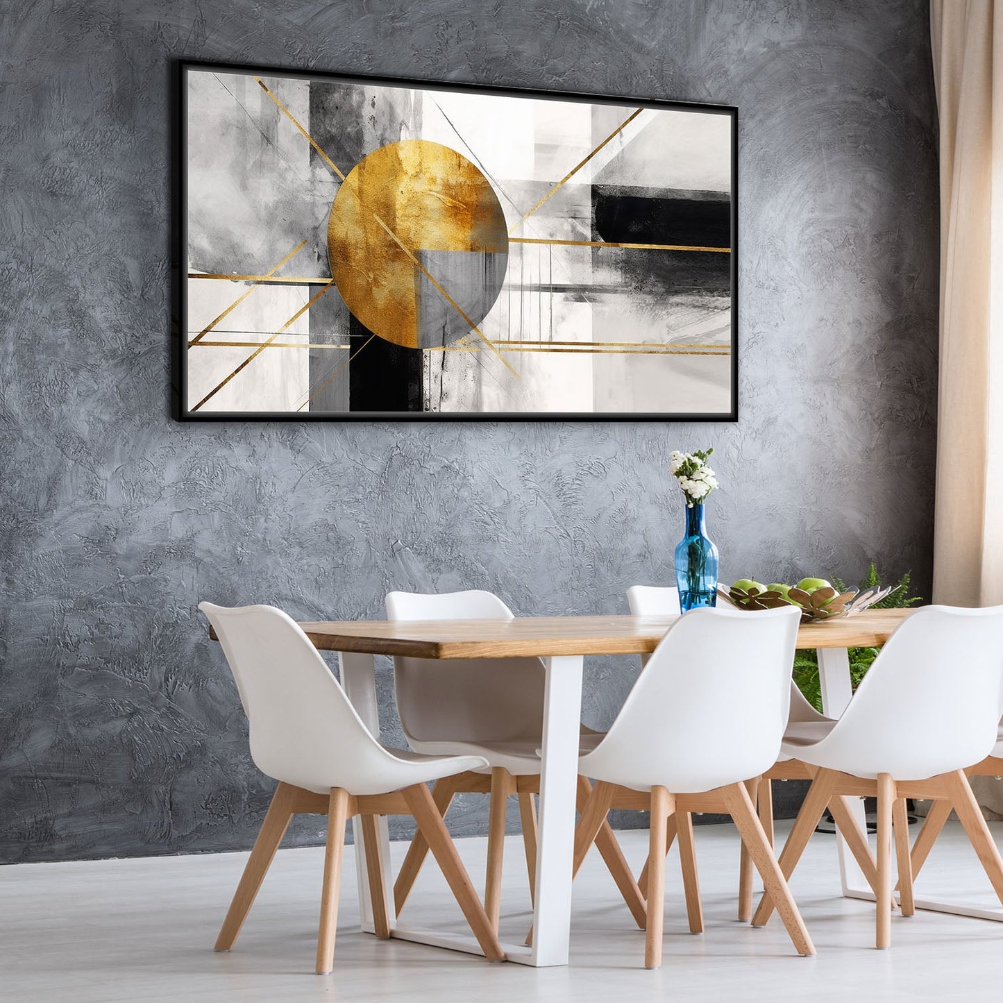 Quadro Moderno "Intersezioni Dorate" - Playcolour Design Shop Online