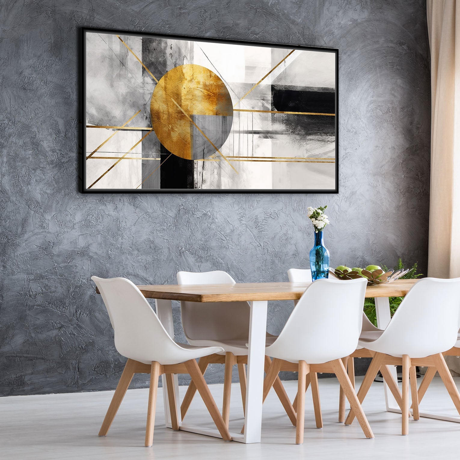 Quadro Moderno "Intersezioni Dorate" - Playcolour Design Shop Online