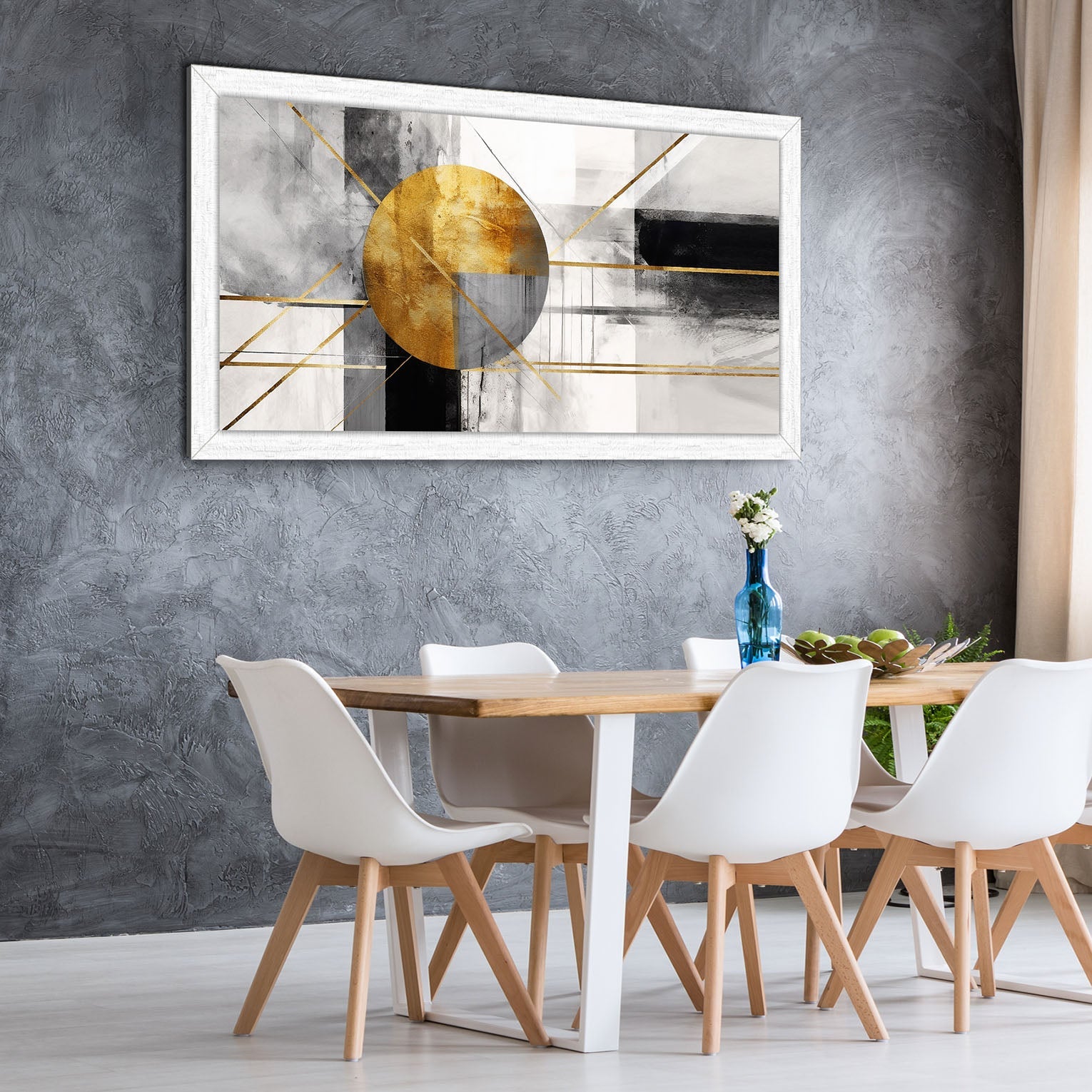 Quadro Moderno "Intersezioni Dorate" - Playcolour Design Shop Online