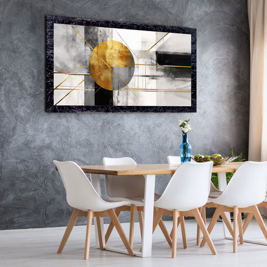 Quadro Moderno "Intersezioni Dorate" - Playcolour Design Shop Online