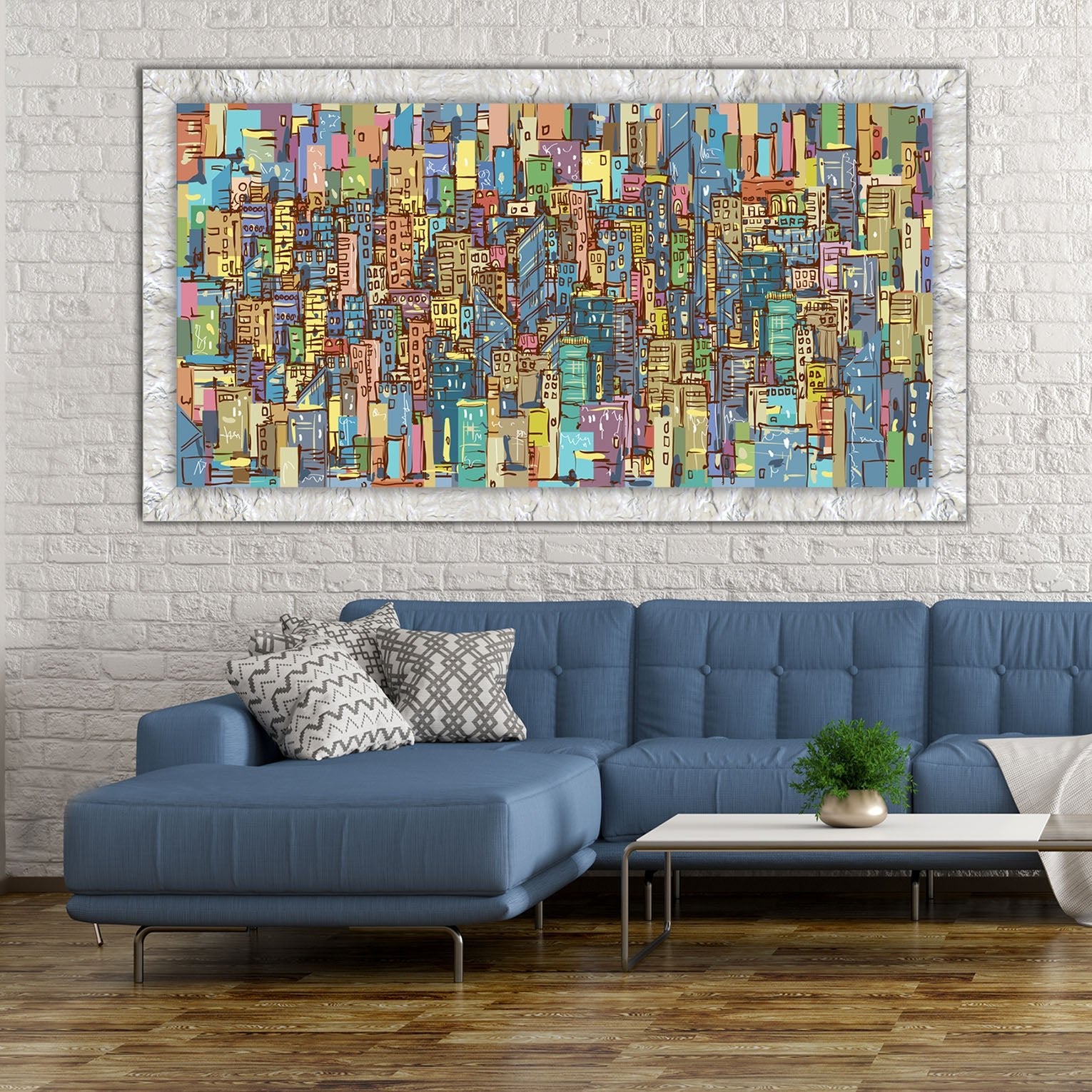 Quadro Moderno "Metropoli Infinita" - Playcolour Design Shop Online