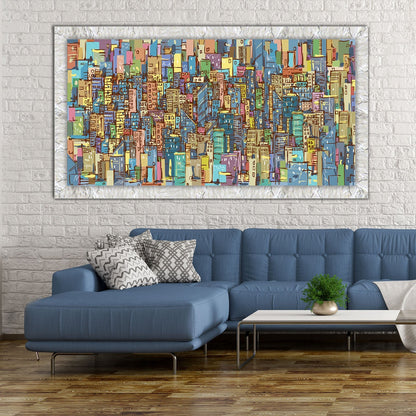 Quadro Moderno "Metropoli Infinita" - Playcolour Design Shop Online