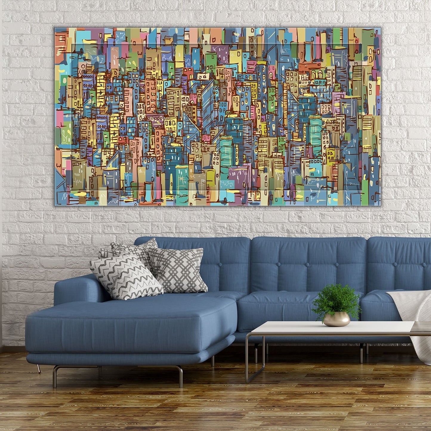 Quadro Moderno "Metropoli Infinita" - Playcolour Design Shop Online