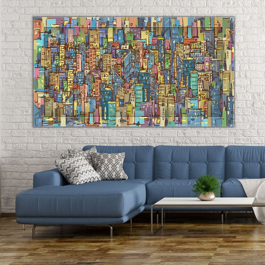 Quadro Moderno "Metropoli Infinita" - Playcolour Design Shop Online