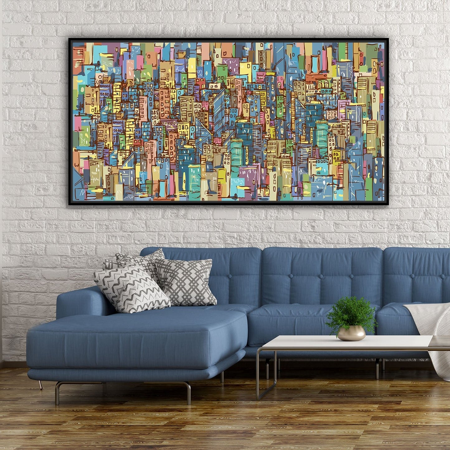Quadro Moderno "Metropoli Infinita" - Playcolour Design Shop Online