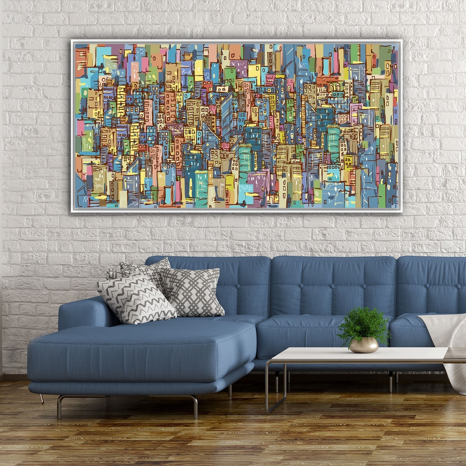 Quadro Moderno "Metropoli Infinita" - Playcolour Design Shop Online