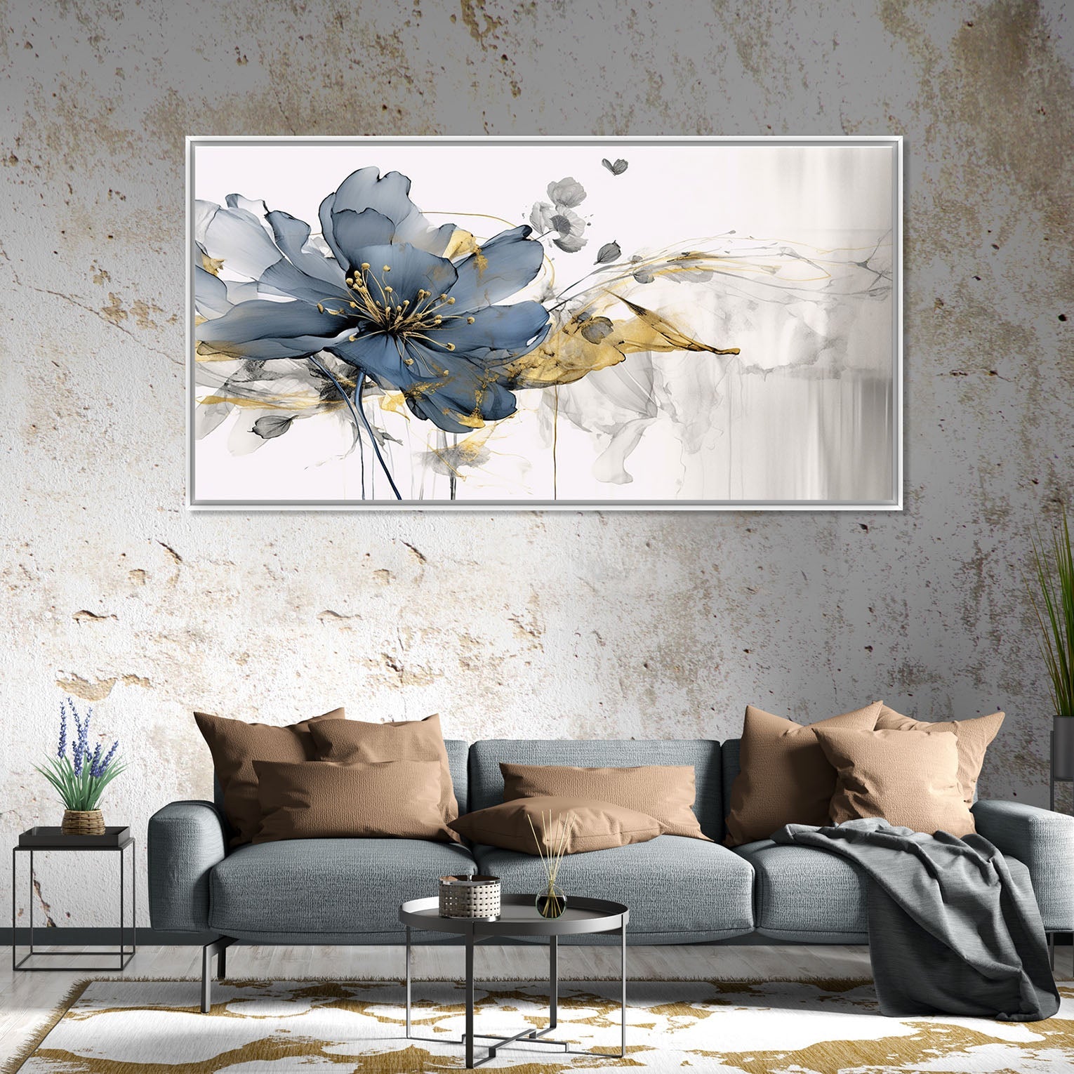 Quadro Moderno "Petali d'Inchiostro" - Playcolour Design Shop Online